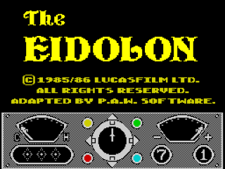 The Eidolon title screen for ZX Spectrum